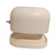 thumbnail image 4 of Caja de pañuelos rectangular con tapa moderna y dispensador de pañuelos. Blanco, 4 of 9