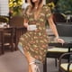 thumbnail image 3 of Easygdp Armadillo Floral 1 para Vestido Transpirable de Mujer, Vestido Suelto de Manga Corta con Pliegues y Bolsillos para el Verano, 3 of 6