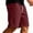 Red, variant on TKKCS Mens Waffle Knit Casual Shorts- Loose Fit Summer Daily Wear Elastic Wasit Drawstring Split Hem Breathable Lounge Shorts Gray Size 2XL
