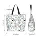 thumbnail image 5 of Balery Bicycle Bolsa Tote Estilo Estético con Cremalleras, Bolsa de Hombro, Bolsa de Compras Grande y Plegable, 5 of 8