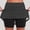 Black women high waisted shorts skirt a1, variant on Cagogo Women's High Waisted Polka Dot Sport Shorts Skirt Slim Fit Quick Dry Athletic Tennis Running Golf Workout Yoga Beach Lounge Activewear, Dark Blue L