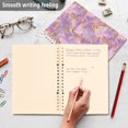 thumbnail image 4 of FORMRS 1-Subject Spiral Notebook 8" x 5" College Ruled 60 Refillable Sheet A5 Hard Cover, 2 Pack, Pastel Pink Marble Pattern, 4 of 7