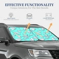 thumbnail image 4 of Fotbe Seashell And Starfish 2-Piece Car Windshield Sun Shade | Sun Blocker for Car Windshield | Foldable Automotive Interior Accessories for Sun Protection-Medium, 4 of 7