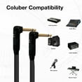 thumbnail image 2 of Coluber Cable Right Angle 1/4" TS to Right Angle 1/4" TS Pro Audio Connector, 2 of 7