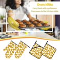thumbnail image 6 of Oven Mitts and Pot Holders 4 Piece, Potato cute High Heat Slip Resistant Oven Mitt and Trivets Set Kitchen Oven Glove Pot Holders for Cooking Baking Grilling, 6 of 7