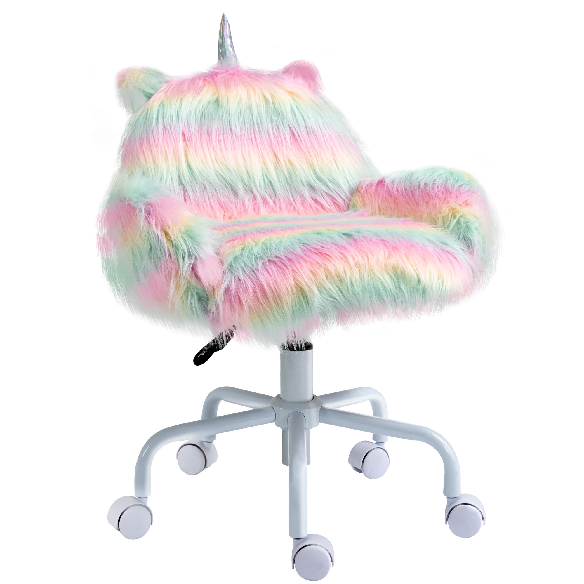 Fluffy Unicorn Office Chair with MidBack and