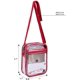 thumbnail image 4 of Bolsa de mensajero transparente para viajes de trabajo y negocios para hombres y mujeres (rojo) BANYUO Electrónica, 4 of 7