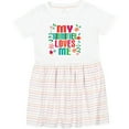 thumbnail image 3 of Inktastic My Godmother Loves Me Girls Girls Toddler Dress, 3 of 5