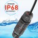 thumbnail image 5 of Caja de Conexiones de 3 Unidades con Conectores de Cable Eléctrico de 3 Pines, Resistente Al Agua IP68, Caja de Cables Ajustable de 4 A 10 mm., 5 of 8