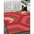thumbnail image 3 of Ahgly Tapis Rectangulaire Orange Lavable en Machine, 7 Pieds x 10 Pieds, 3 of 7