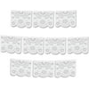 White Papel Picado Mexican Plastic Banner (3 Pack) - 3 x 10 Large Panels / 16 Feet Long - Great Decor for Wedding Streamers, Baptism Decorations, Showers and More by Ole Rico