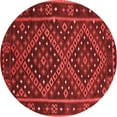 thumbnail image 1 of Ahgly Company Indoor Round Southwestern Red Country Area Rugs, 5' Round, 1 of 4