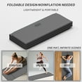 thumbnail image 7 of 4W Foldable Yoga Mat 8mm Thick, TPE Non-Slip Fitness Mats, 3-in-1 for Yoga/Step Stool/Meditation, Quick Storage No Curling(Gray), 7 of 7