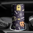 thumbnail image 3 of 20oz Halloween Colorful Spooky Elements Skinny Tumblers Stainless Steel Tumbler with Lid and Straw,Vacuum Insulated Double Wall Travel Tumbler Cups with Cleaning Brush for Coffee,Tea, 3 of 6