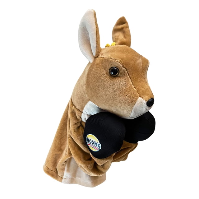 Marioneta mano para - Marioneta mano boxeo Habilidades sociales interactivas Juguete peluche con juguete voz para y niñas (canguro)