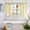 yellow, variant on Sunflowers Kitchen Curtains Window Panels, Yellow Floral Watercolor Botanical Checkered Rustic Insulated Window Treatment Curtain, Grommet Curtains for Bedroom/Living Room/Bathroom, 2 Piece 52"Wx45"L