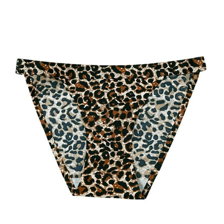 IUJSOY Cheeky Underwear for Women Cheeky Panties Lace Stretch High Cut Seamless Ice Silk Briefs