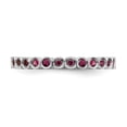thumbnail image 4 of 925 Sterling Silver Stackable Expressions Created Ruby Ring Size: 7; for Adults and Teens; for Women and Men, 4 of 5