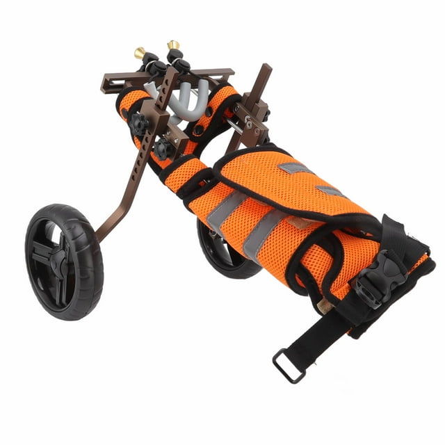 Fauteuils Roulants de Réadaptation pour Animaux de Compagnie, Réglables pour Animaux de Compagnie 2 Tours de Fauteuils Roulants Portables Durables pour Chiens