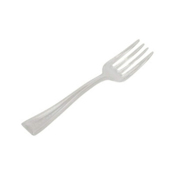 4" Clear Plastic Mini Tasted Fork (36 Pieces)