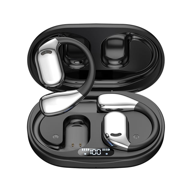 Inteprter Cómodo de usar Ai Earbud para traducción en tiempo real de sonido de alta definición. Traductor en tiempo real Cables de audio/vídeo Negro