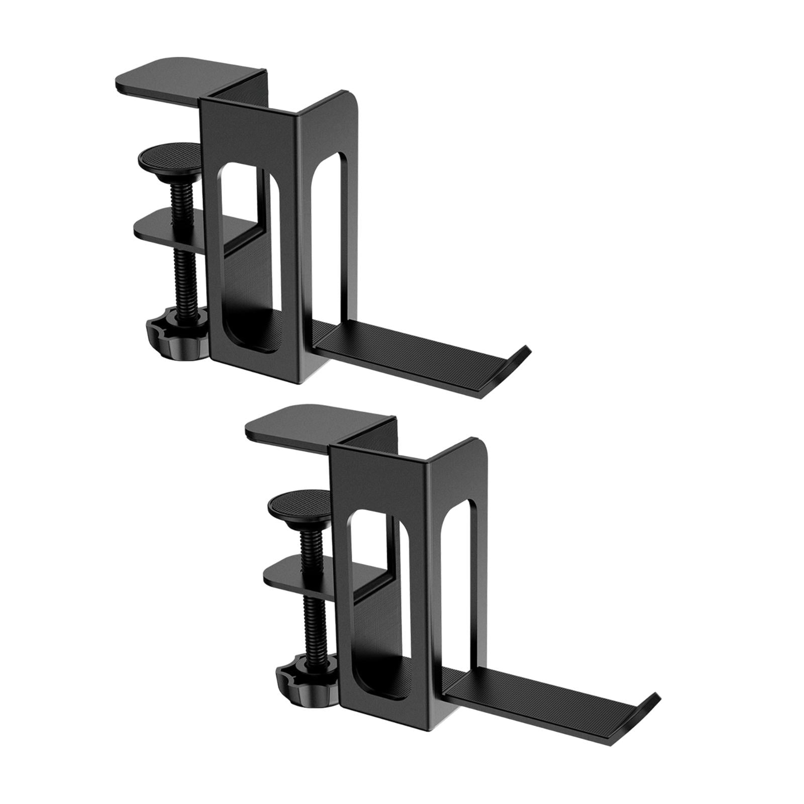 Wzmzjy Desk Side Vertical Laptop Stand Clamp on Desk Side Ergonomic Multifunctional for black