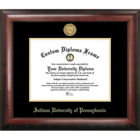 Indiana University, PA 8.5" x 11" Gold Embossed Diploma Frame