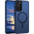 thumbnail image 1 of XUCP-Case for Samsung S20 FE, Magnetic [Compatible with MagSafe] Military Grade Protective Slim Translucent Matte Skin Smooth Phone Case for Samsung Galaxy S20 FE, Blue, 1 of 4