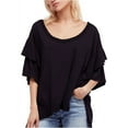 thumbnail image 2 of Free People Womens Abracadabra Basic T-Shirt, White, Large, 2 of 2