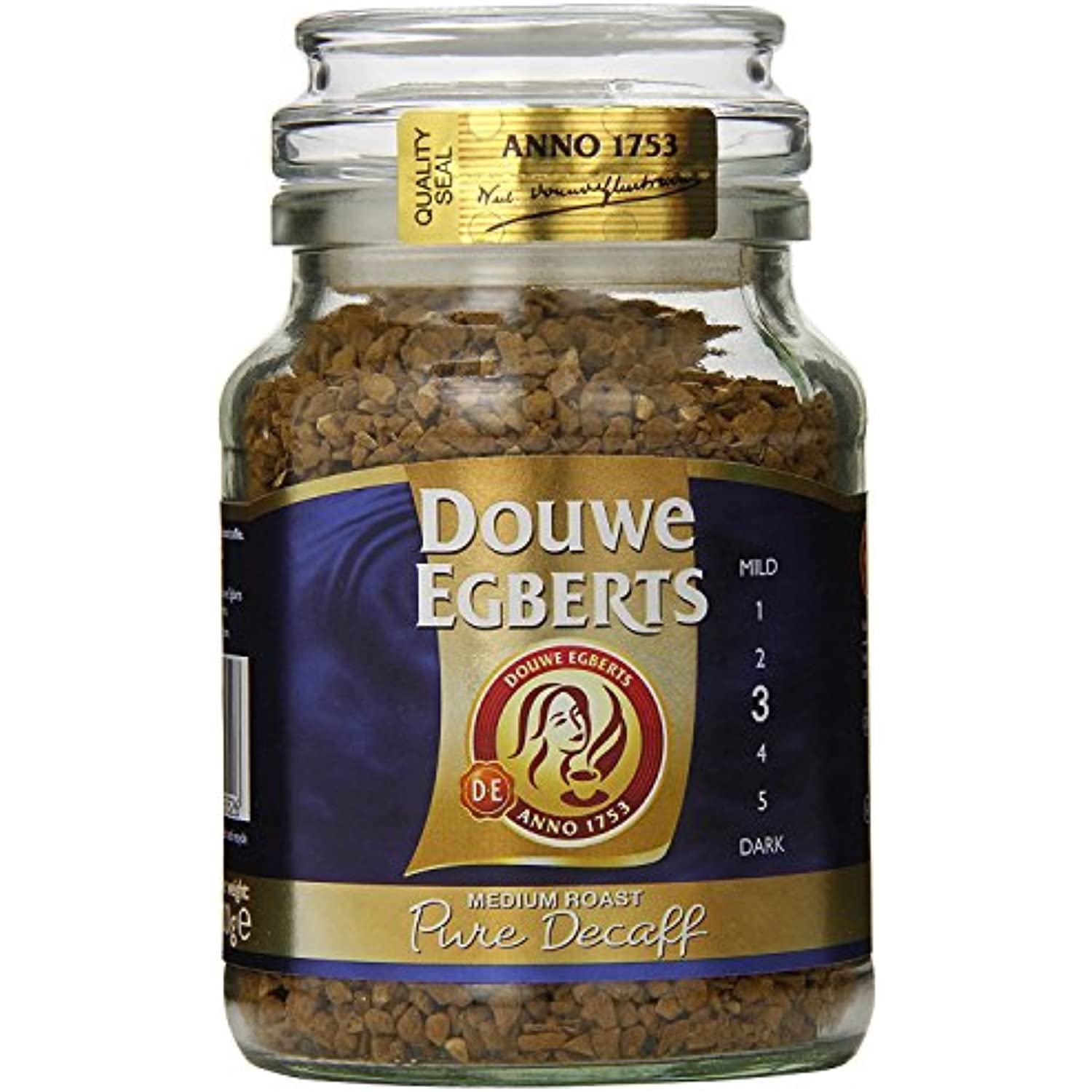 Douwe Egberts Pure Decaf Instant Coffee, Medium Roast, 3.5Ounce, 100G