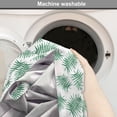 thumbnail image 6 of Green Dog Crate Cover, Watercolor Art Style Palm Leaves Tropical Nature Exotic Rainforest Foliage, Easy to Use Pet Kennel Cover for Medium Large Dogs, 35" x 23" x 27", Forest Green White, by Ambesonne, 6 of 6