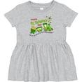 thumbnail image 3 of Inktastic Happy St. Patrick's Day Shamrock Train Girls Baby Dress, 3 of 5