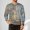 #565-Gray, variant on Handshe Men's Long Sleeve Graphic Print Loose Fit Hoodie, Streetwear Style Collarless Design for Casual Wear and Athleisure,Plus Size