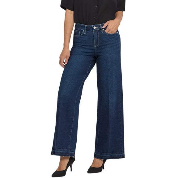 NYDJ womens Teresa Midnight Breeze Wide Leg Jean, 18