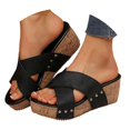 thumbnail image 3 of Fukaraa Summer Dressy Wedges Women Wide Width Platform Sandals Wedding Party Shoes, 3 of 9