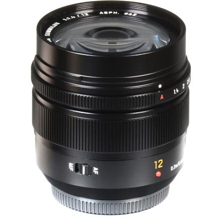 Leica - DG Summilux 12mm f/1.4 ASPH. Lens for Lumix GX7 - Black