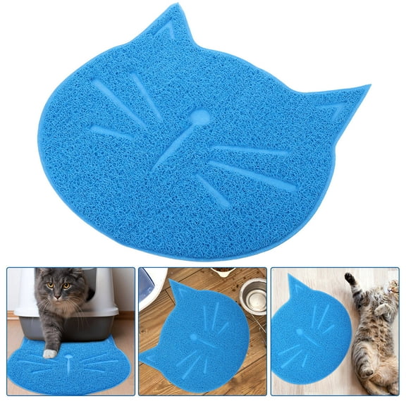 MUSEYA cute cat food mat Puppy Bowl Mat Adorable Shape for Pet Supplies 1Pack