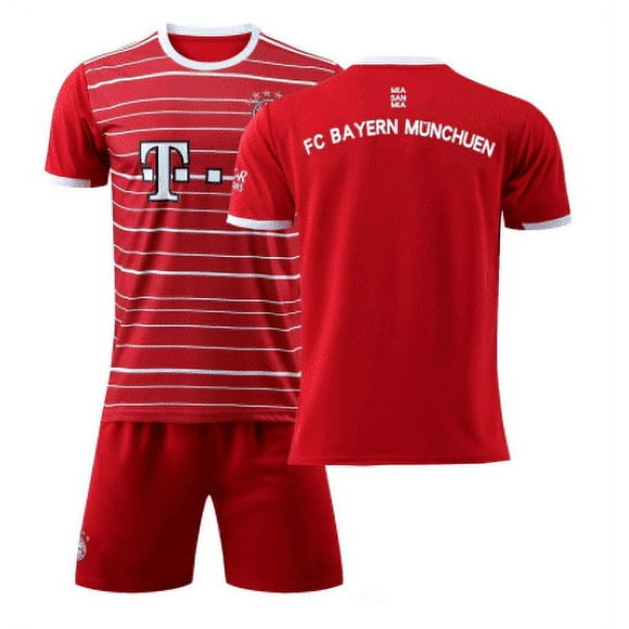 Boys Girls football Jersey suit Bayern Home No.17 MANE No.42 MUSIALA Fans Kids Soccer Jersey