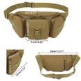 thumbnail image 4 of Men's Large Capacity Waterproof Tactical Waist Pack – Multi-Functional Chest Bag for Cycling, Running, Travel, Outdoor Sports & Lure Fishing, 4 of 12