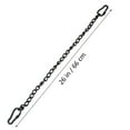 thumbnail image 2 of Eease Heavy Duty Porch Swing Hanging Chain Stainless Steel with Carabiners, 2 of 6