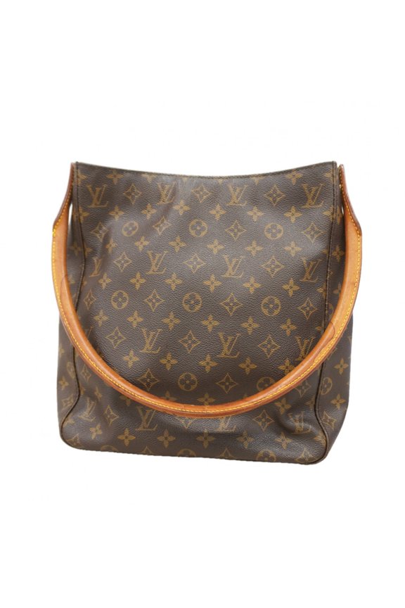 Pre-Owned Louis Vuitton Monogram Looping GM Shoulder Bag M51145 Brown Women's