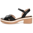 thumbnail image 3 of Journee Womens Hilaree Ankle Strap Low Block Heel Sandals, 3 of 10