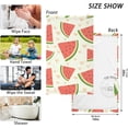 thumbnail image 3 of Dreamtimes Cute Watermelon Slice Cotton Towels Set 2 Pcs Absorbent Hand Towel Face Towels Kitchen Towels Bath Towels for Bathroom Laundry Room Kitchen 16 x 28 Inches, 3 of 7