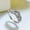 White Gold, variant on 3.60CTW. Round Moissanite Engagement Ring Women D Color VVS1 Sterling Silver 925