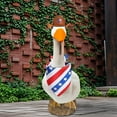 thumbnail image 6 of Momihoom 4th Of July Porch Goose Outfits, Cement Lawn Goose Statue Costume With Flag for Outdoor Patio Party,Goose Outfits, 6 of 8
