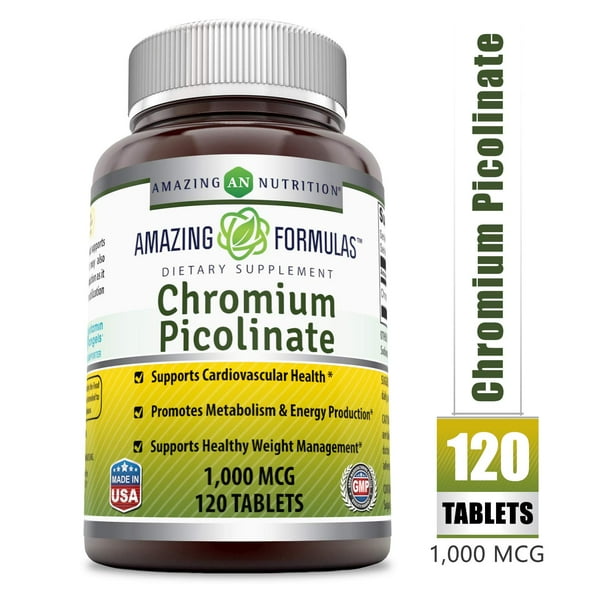 Amazing Formulas Chromium Picolinate 1000 Mcg 120 Tablets