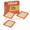 3 pc FRAM CA9895 Extra Guard Air Filters for 17801-31141 AE9778 AFC1341 C35872 CF-58 F4875 FCAF1808P PC-1043 VCA-1145 Intake Inlet Manifold Fuel Delivery Filters