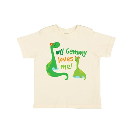 

Inktastic My Gammy Loves Me Grandson Dinosaur Gift Toddler Boy Girl T-Shirt