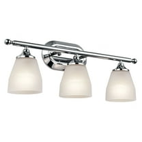 5448CH-Kichler Lighting-Ansonia - 3 light Bath Fixture - with Soft Contemporary inspirations - 8.75 inches tall by 23 inches wide-Chrome Finish