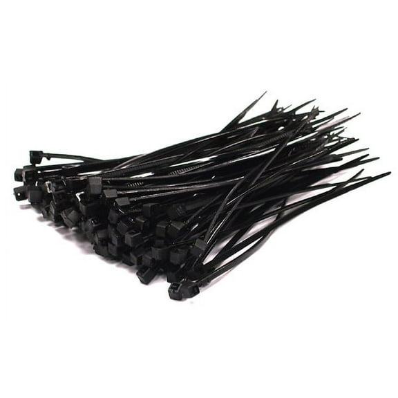 Integy RC Toy Model Hop-ups C23386BLACK Plastic Tie Wrap / Cable Tie (100) Small Size